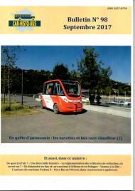 Couverture du bulletin n° 98 - Septembre 2017 Photo illustrant l'article