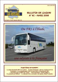 Couverture du bulletin n°61 - Mars 2008 Photo illustrant l'article