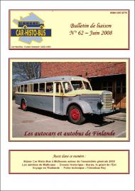 Couverture du bulletin n°62 - Juin 2008 Photo illustrant l'article