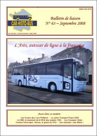 Couverture du bulletin n°63 - Septembre 2008 Photo illustrant l'article