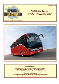 Couverture du bulletin n°80 - Décembre 2012 Photo illustrant l'article