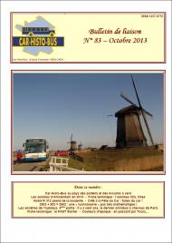 Couverture du bulletin n°83 - Octobre 2013 Photo illustrant l'article
