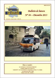 Couverture du bulletin n°84 - Décembre 2013 Photo illustrant l'article