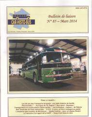Couverture du bulletin n° 85 - Mars 2014 Photo illustrant l'article