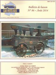 Couverture du bulletin n° 86 - Août 2014 Photo illustrant l'article